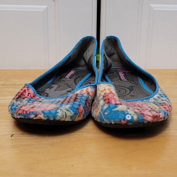 Dollhouse Floral Sequin Flats - Picture 4 of 8